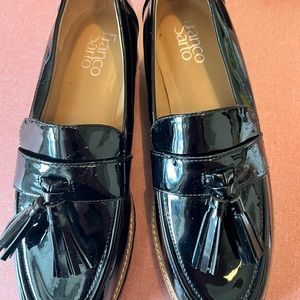 Franco Sarto, size 8, black slip on’s.